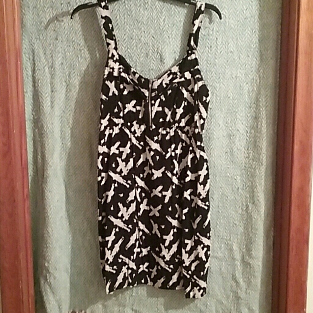 Black and white dress